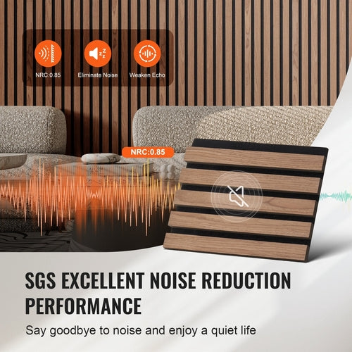 Wood Slat Acoustic Panels, 7.9 X 94.5 Inch, MDF Accent Wooden Wall