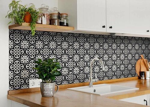 Decorative Tile stickers set of 24 Peel & Stick