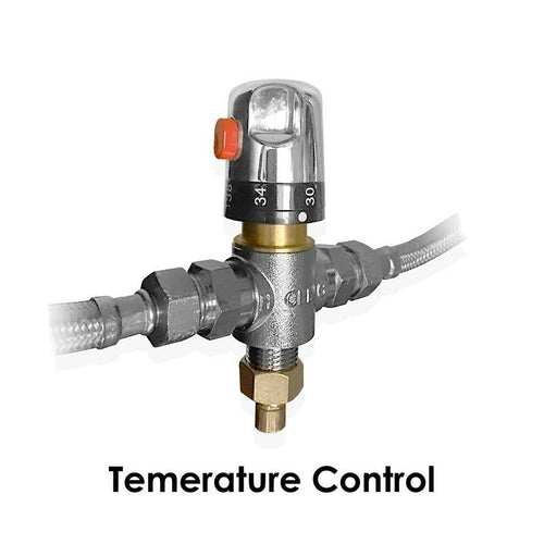 Brushed Nikel Touchless Commercial Faucet with Smart Temperature