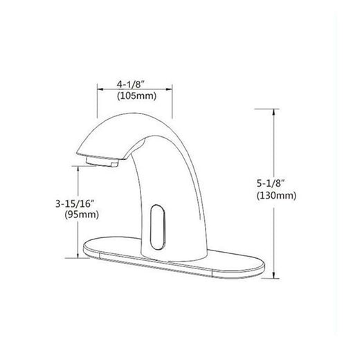 Mercury Touchless Commercial Faucet with Smart Temperature Control