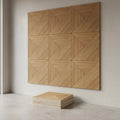 Wood Grain Acoustic Panel Reduce Reverberation Three-Dimensional Decorative Wall Panel autoAdhesive Acoustic Foam Flame