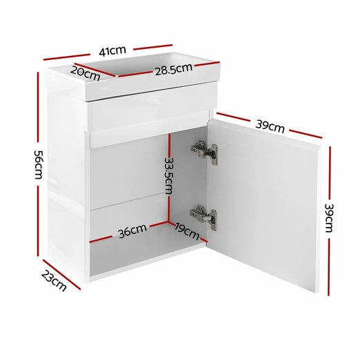 Cefito 400mm Bathroom Vanity Basin Cabinet Sink Storage Wall Hung