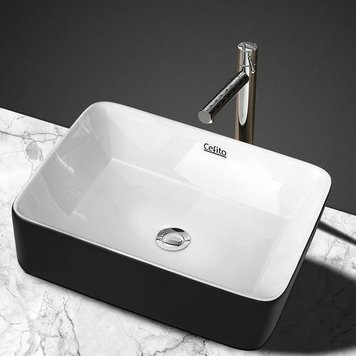 Cefito Bathroom Basin Ceramic Vanity Sink Hand Wash Bowl 48x37cm