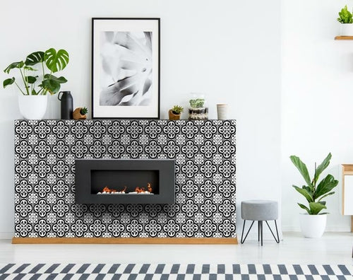 Decorative Tile stickers set of 24 Peel & Stick