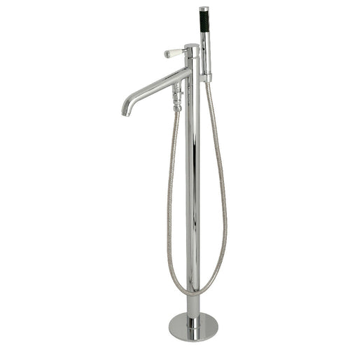 Kingston Brass KS8131DPL Paris Freestanding Tub Faucet with Hand Showe