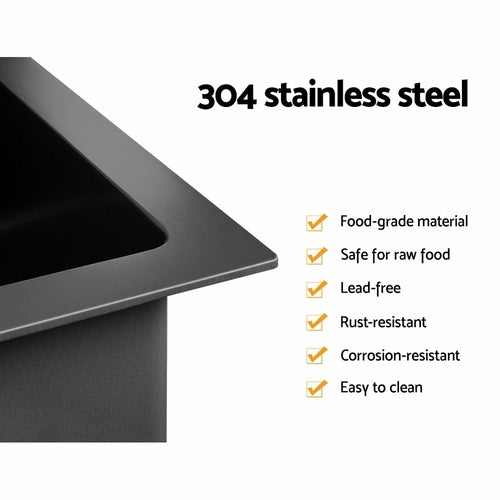 Cefito 30cm x 45cm Stainless Steel Kitchen Sink Under/Top/Flush Mount
