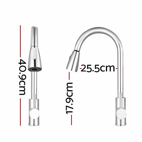 Cefito Pull-out Mixer Faucet Tap - Silver