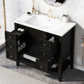 36" Bathroom Vanity with Sink Combo, One Cabinet and Three Drawers,