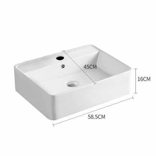 Ceramic Basin Bathroom Wash Counter Top Hand Wash Bowl Sink Vanity
